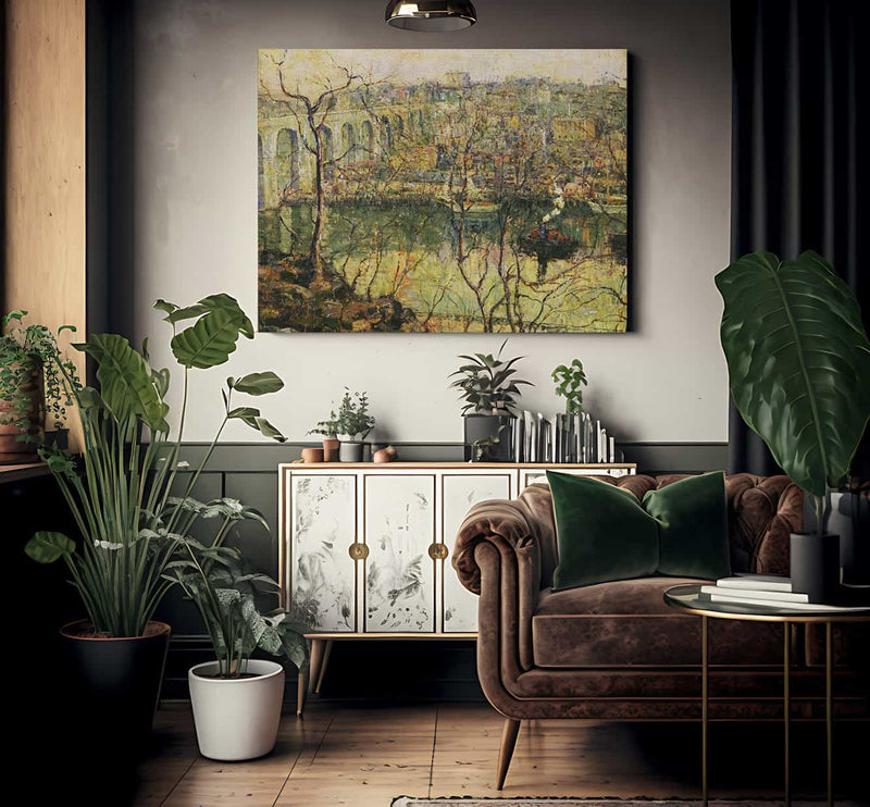 High Bridge   Early Moon By Ernest Lawson Phoenix 4x3