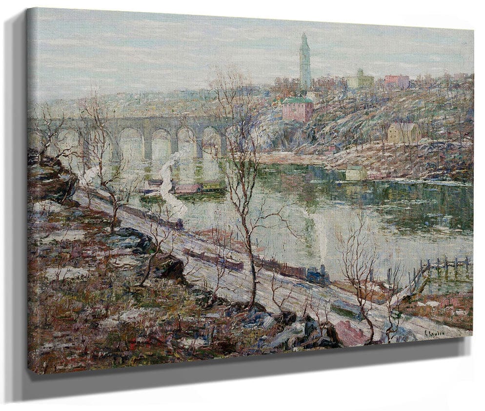 High Bridge, Harlem River By Ernest Lawson Phoenix 4x3