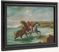 Horses Coming Out Of The Sea By Ferdinand Victor Eugene Delacroix Phoenix 4x3