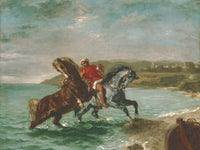 Horses Coming Out Of The Sea By Ferdinand Victor Eugene Delacroix Phoenix 4x3