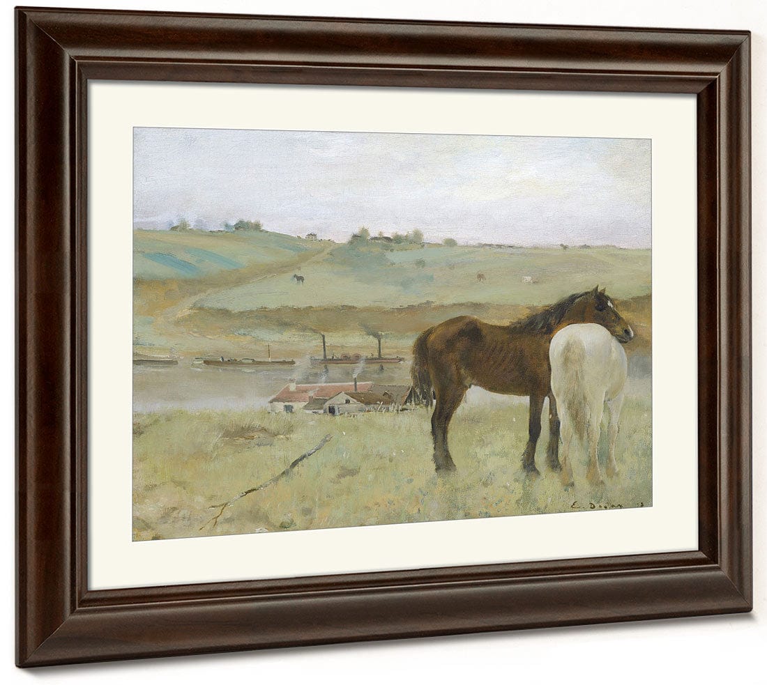 Horses In A Meadow By Edgar Degas Phoenix 4x3