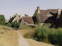 Houses Near Orleans (Maisons Aux Environs D'orleans) By Jean Baptiste Camille Corot Phoenix 4x3