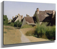 Houses Near Orleans (Maisons Aux Environs D'orleans) By Jean Baptiste Camille Corot Phoenix 4x3