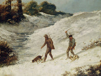 Hunters In The Snow Or The Poachers By Jean Desire Gustave Courbet Phoenix 4x3