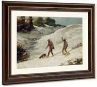 Hunters In The Snow Or The Poachers By Jean Desire Gustave Courbet Phoenix 4x3
