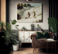 Hunters In The Snow Or The Poachers By Jean Desire Gustave Courbet Phoenix 4x3