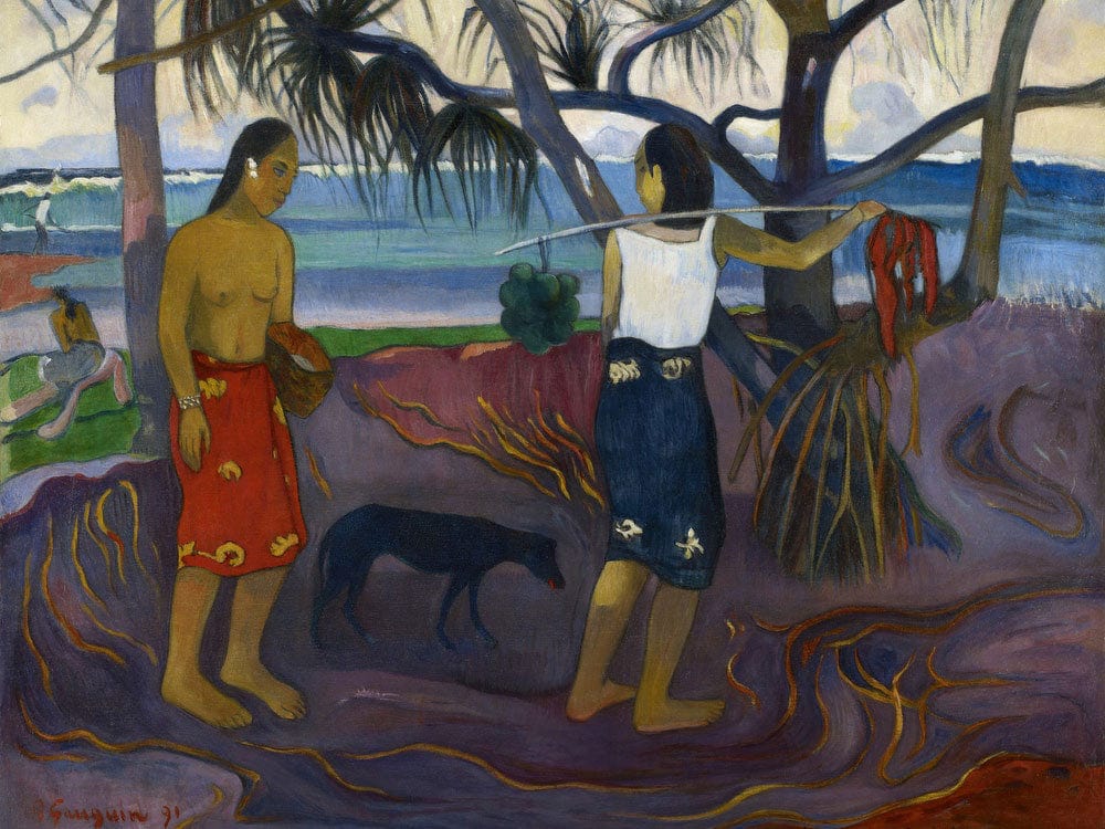I Raro Te Oviri (Under The Pandanus) By Paul Gauguin Phoenix 4x3