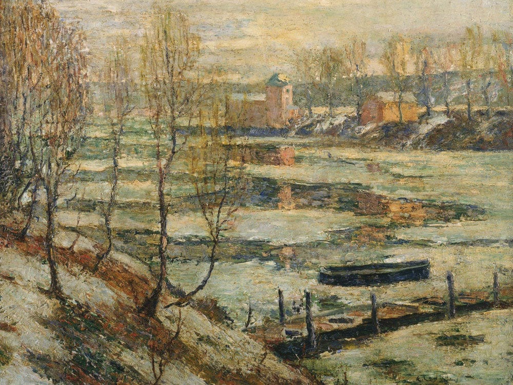 Ice In The River By Ernest Lawson Phoenix 4x3