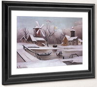 Ice Skaters On A Frozen Pond By Henri Julien Felix Rousseau Phoenix 4x3