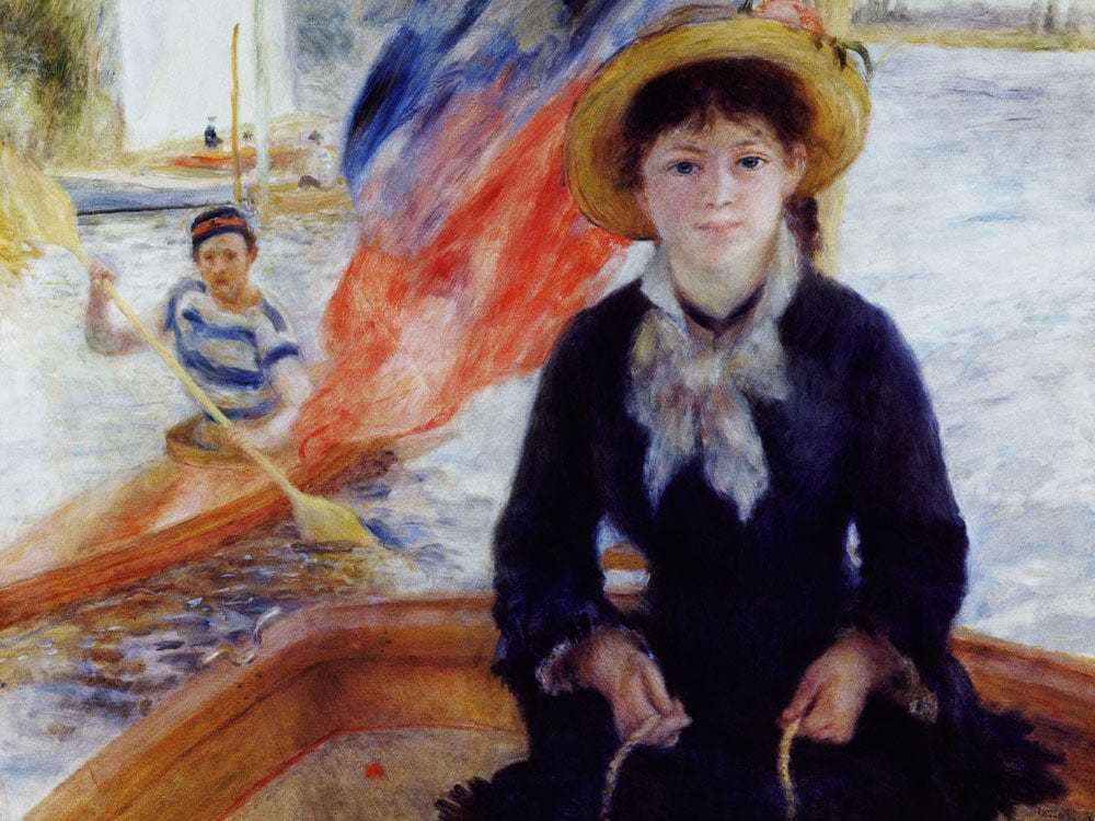 In A Dinghy By Pierre Auguste Renoir Phoenix 4x3