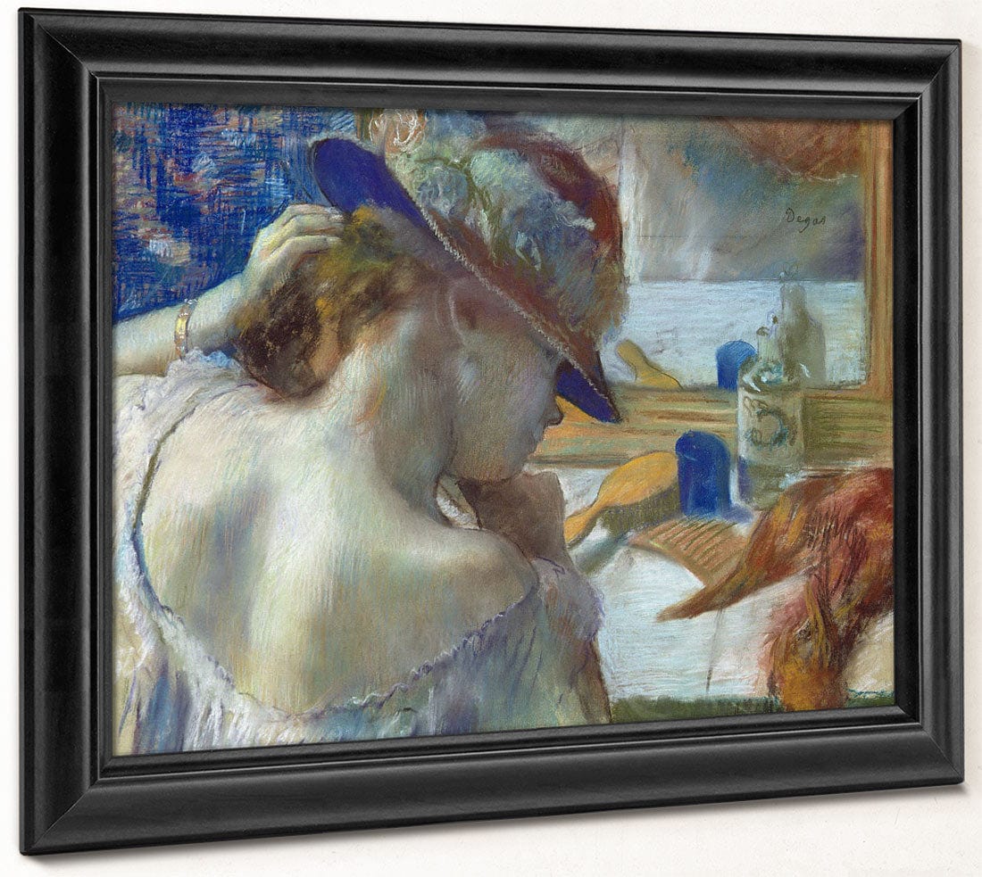 In Front Of The Mirror By Edgar Degas Phoenix 4x3