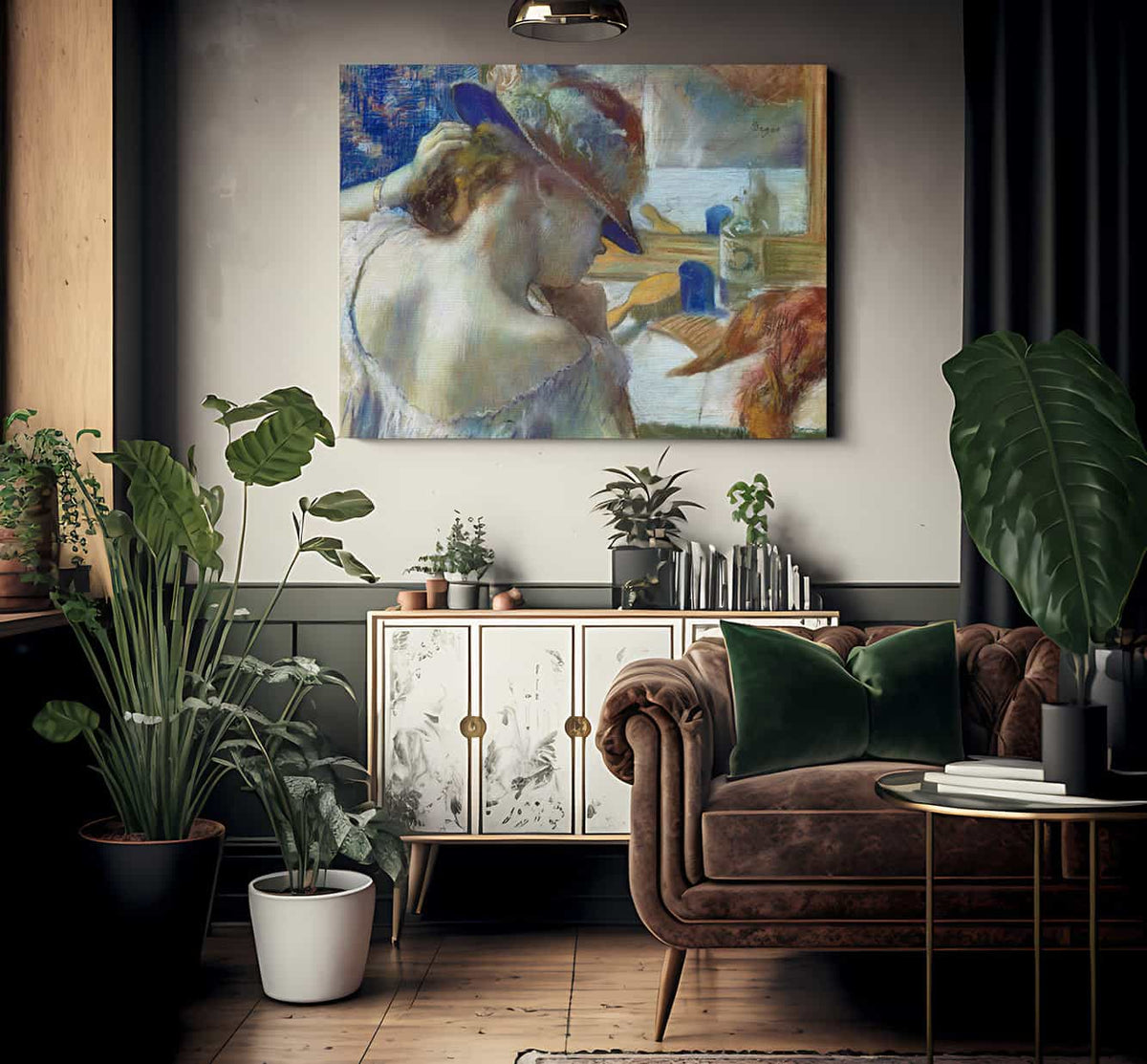 In Front Of The Mirror By Edgar Degas Phoenix 4x3