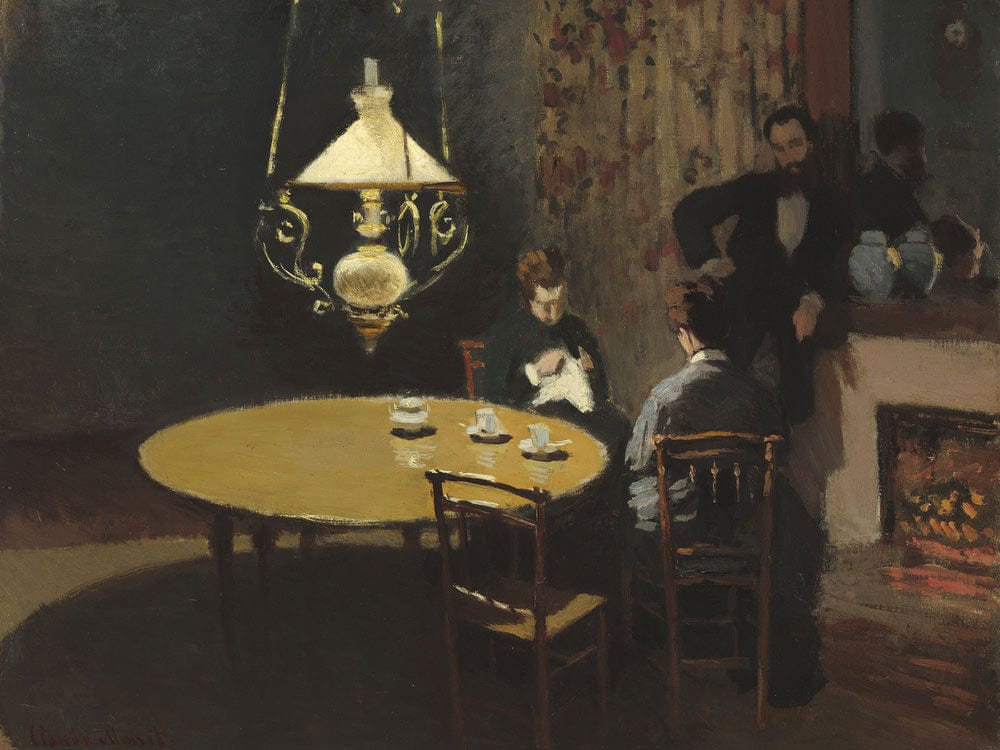 Interior, After Dinner By Claude Monet Phoenix 4x3