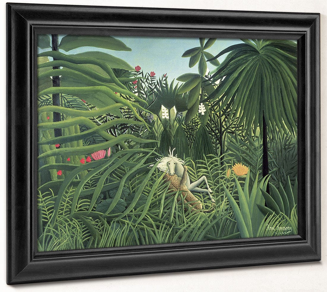 Jaguar Attacking A Horse By Henri Julien Felix Rousseau Phoenix 4x3