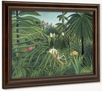 Jaguar Attacking A Horse By Henri Julien Felix Rousseau Phoenix 4x3