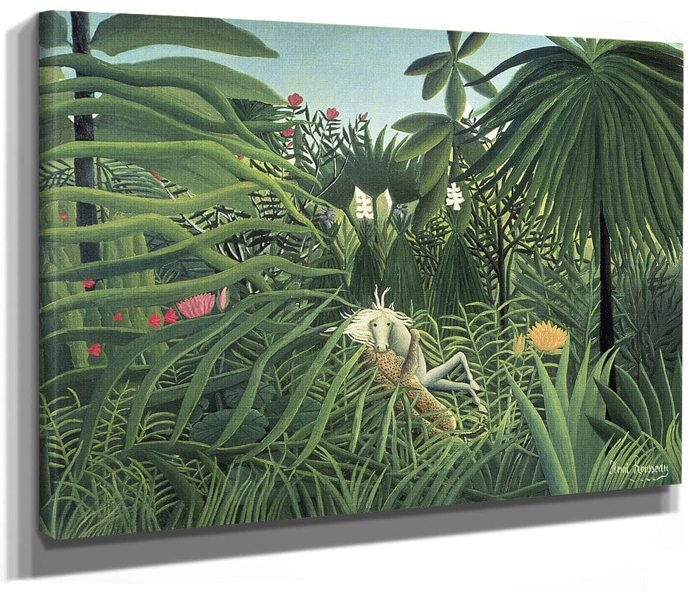 Jaguar Attacking A Horse By Henri Julien Felix Rousseau Phoenix 4x3