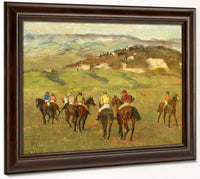 Jockeys On Horseback Before Distant Hills By Edgar Degas Phoenix 4x3
