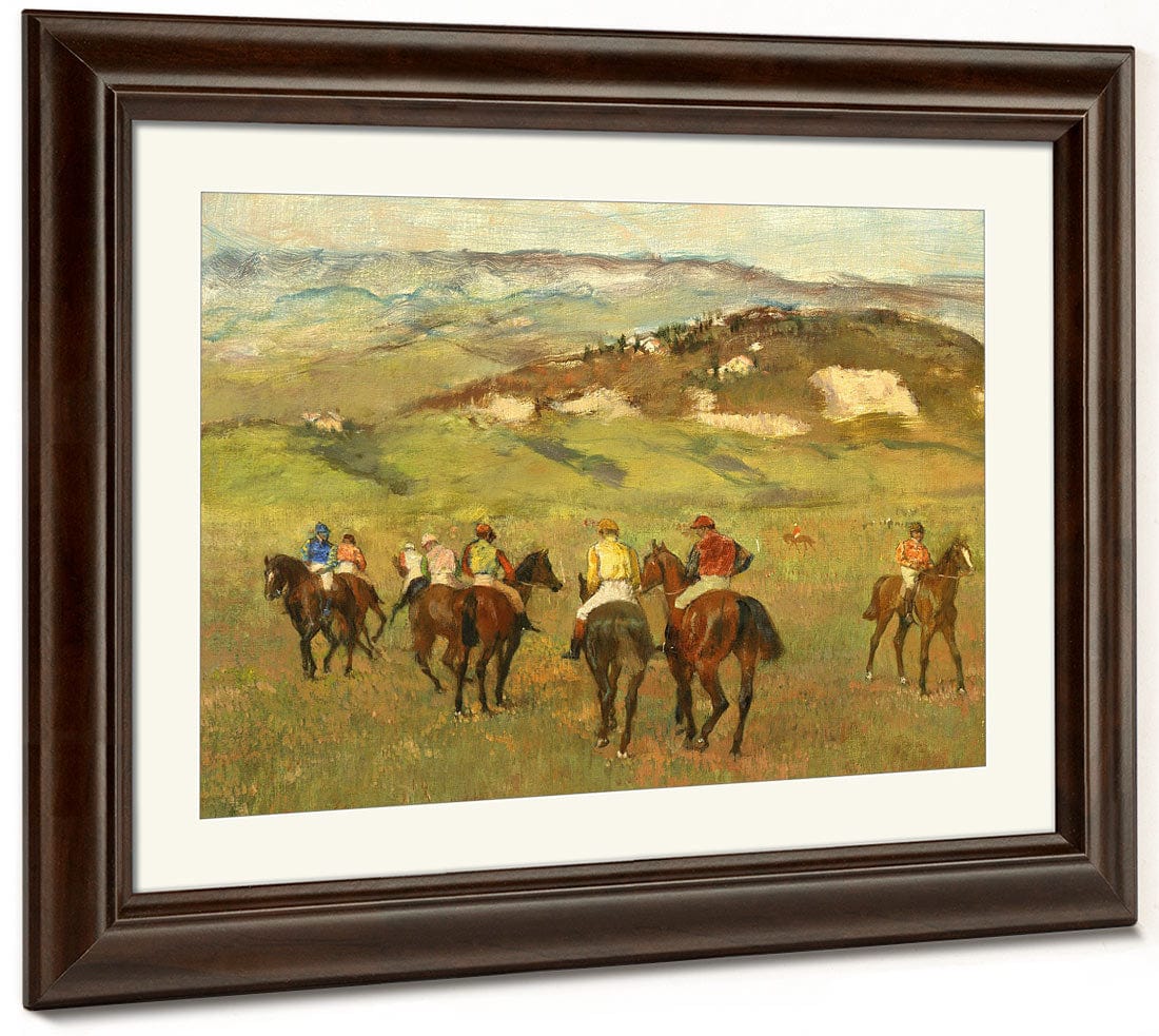 Jockeys On Horseback Before Distant Hills By Edgar Degas Phoenix 4x3