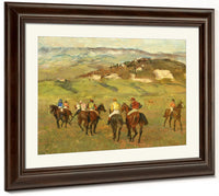 Jockeys On Horseback Before Distant Hills By Edgar Degas Phoenix 4x3