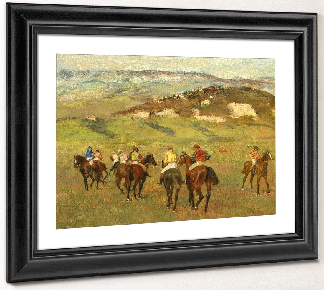 Jockeys On Horseback Before Distant Hills By Edgar Degas Phoenix 4x3