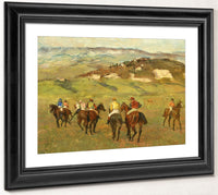 Jockeys On Horseback Before Distant Hills By Edgar Degas Phoenix 4x3