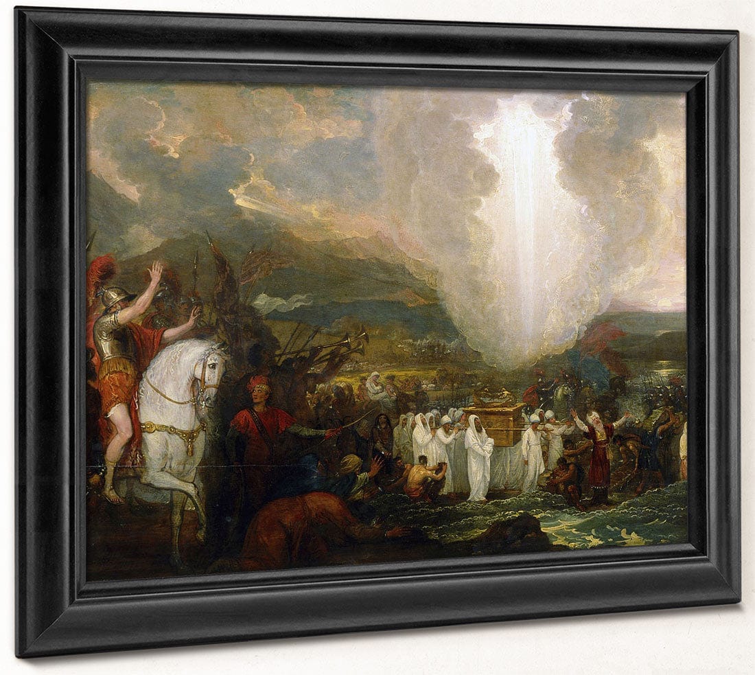 Joshua Passing The River Jordan With The Ark Of The Covenant By Benjamin West Phoenix 4x3