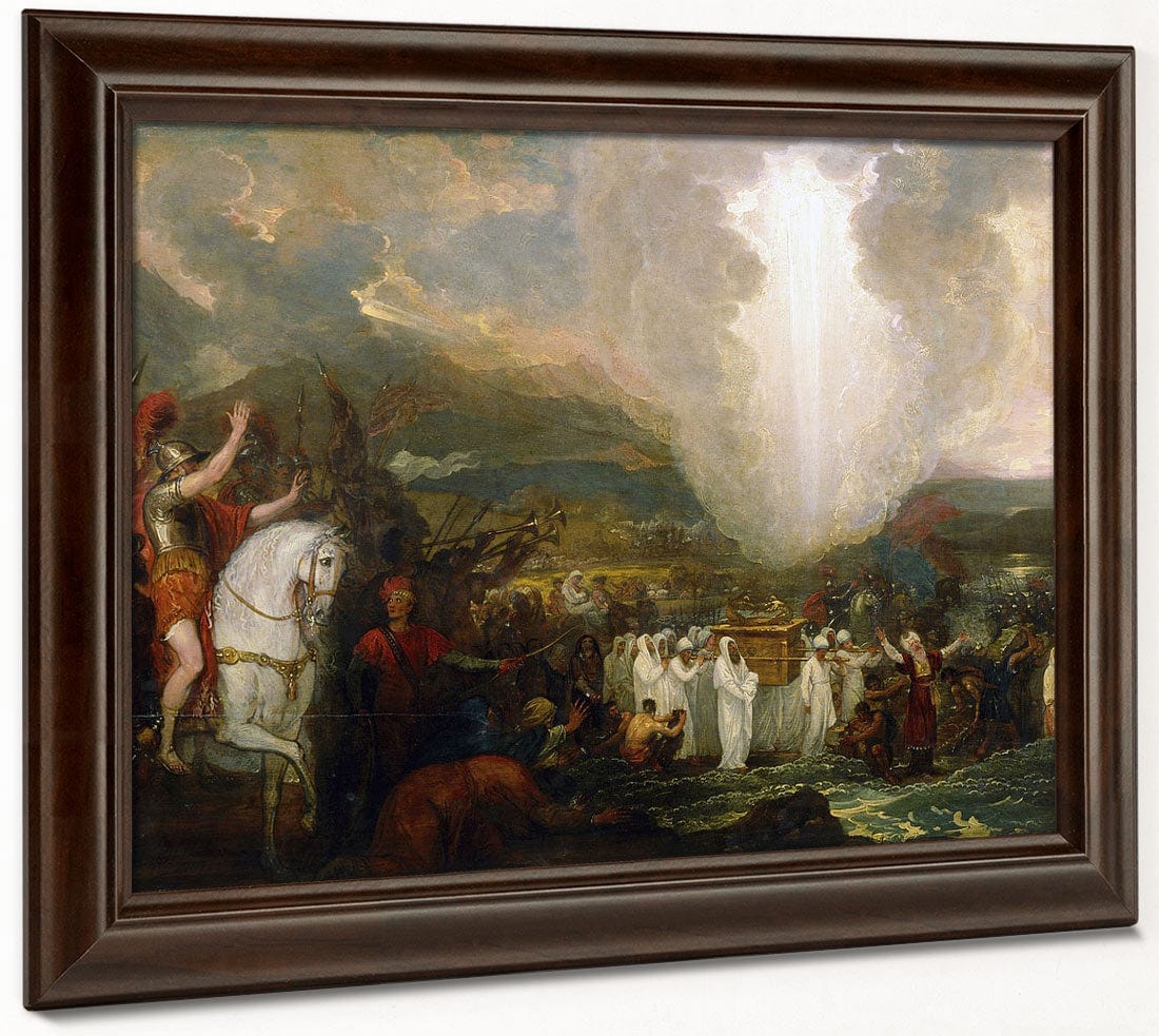 Joshua Passing The River Jordan With The Ark Of The Covenant By Benjamin West Phoenix 4x3