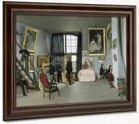 L'atelier De Bazille, 9 Rue De La Condamine A Paris Astruc Ou Monet, Manet, Bazille, Edmond Maitre Au Piano By Frederic Bazille Phoenix 4x3