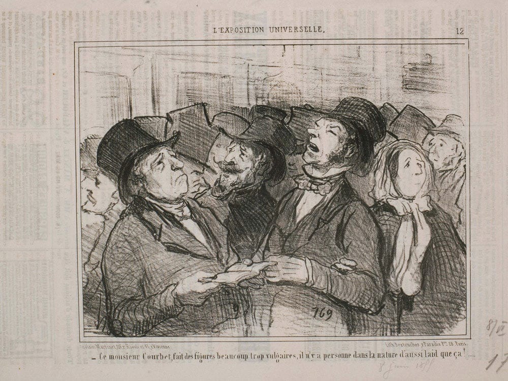 L'exposition Universelle  Ce Monsieur Courbet, Fait Des Figures Vulgaires By Honore Daumier Phoenix 4x3