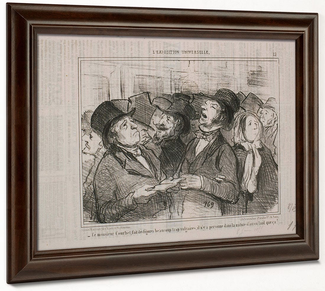 L'exposition Universelle  Ce Monsieur Courbet, Fait Des Figures Vulgaires By Honore Daumier Phoenix 4x3