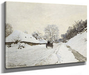 La Charrette. Route Sous La Neige A Honfleur, Avec La Ferme Saint Simeon By Claude Monet Phoenix 4x3