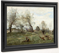 La Charrue (The Plow) By Jean Baptiste Camille Corot Phoenix 4x3
