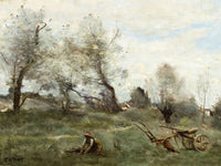La Charrue (The Plow) By Jean Baptiste Camille Corot Phoenix 4x3