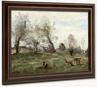 La Charrue (The Plow) By Jean Baptiste Camille Corot Phoenix 4x3