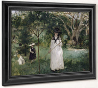 La Chasse Aux Papillons Madame Pontillon, Nee Edma Morisot (1839 1921), Soeur De L'artiste Et Ses Filles Jeanne Et Blanche By Berthe Morisot Phoenix 4x3