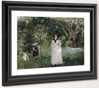 La Chasse Aux Papillons Madame Pontillon, Nee Edma Morisot (1839 1921), Soeur De L'artiste Et Ses Filles Jeanne Et Blanche By Berthe Morisot Phoenix 4x3