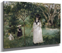 La Chasse Aux Papillons Madame Pontillon, Nee Edma Morisot (1839 1921), Soeur De L'artiste Et Ses Filles Jeanne Et Blanche By Berthe Morisot Phoenix 4x3
