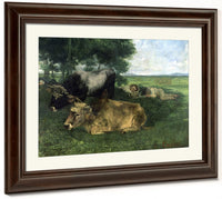 La Siesta Pendant La Saison Des Foins (And Detail Of Animals Sleeping Under A Tree) By Jean Desire Gustave Courbet Phoenix 4x3