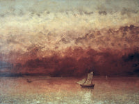 Lake Leman With Setting Sun By Jean Desire Gustave Courbet Phoenix 4x3