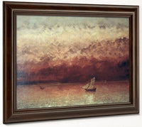 Lake Leman With Setting Sun By Jean Desire Gustave Courbet Phoenix 4x3