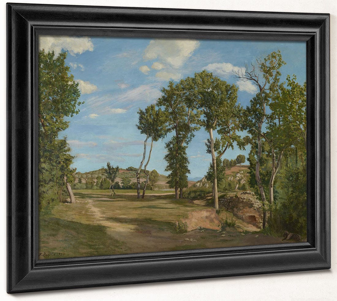 Landscape By The River Lez By Frederic Bazille Phoenix 4x3