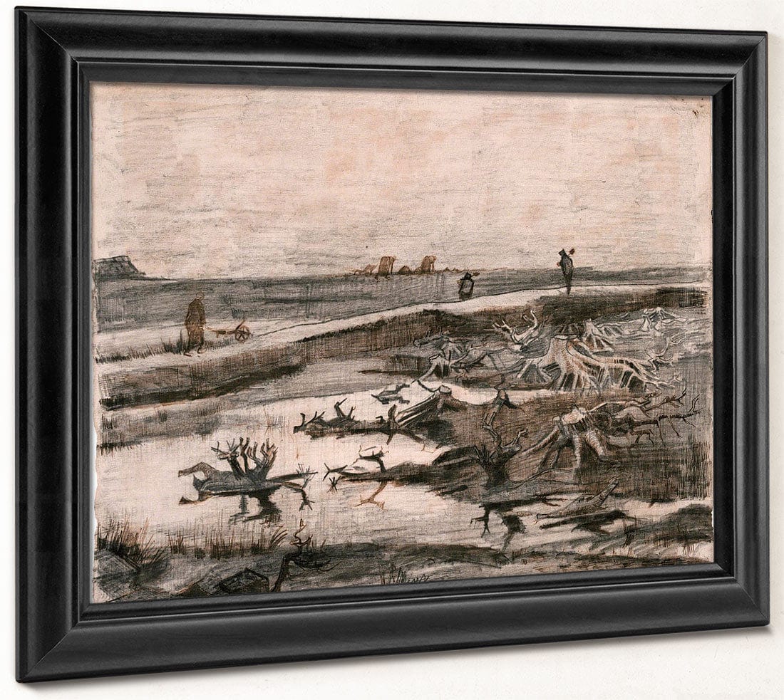 Landscape With Bog Trunks (Travaux Aux Champs) By Vincent Van Gogh Phoenix 4x3