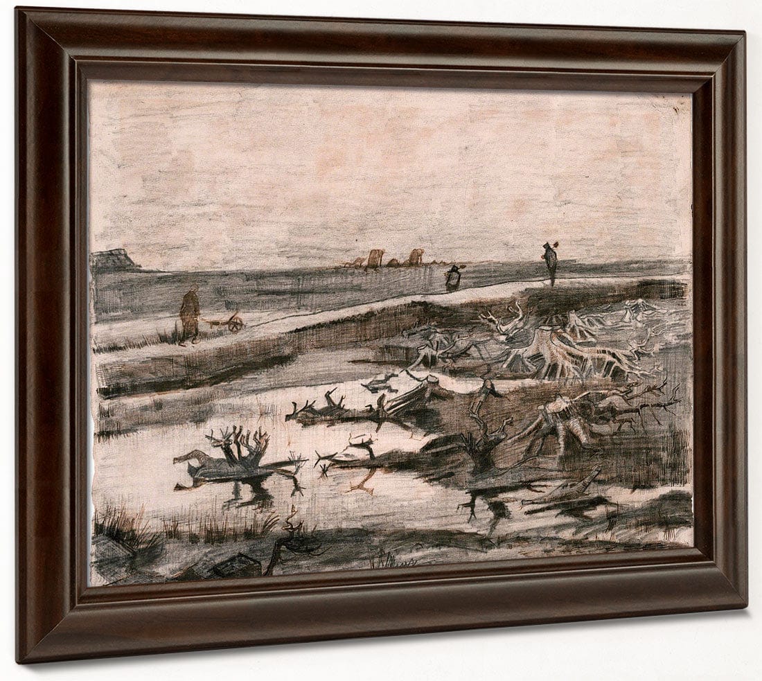 Landscape With Bog Trunks (Travaux Aux Champs) By Vincent Van Gogh Phoenix 4x3