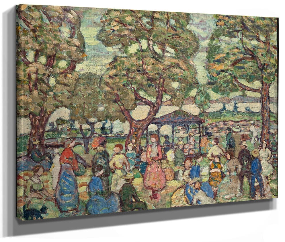 Landscape With Figures No. 2 By Maurice Brazil Prendergast Phoenix 4x3
