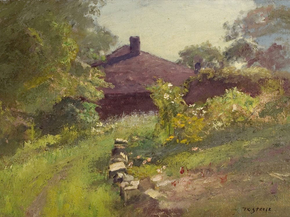 Lane Among The Trees To The House By Theodore Clement Steele Phoenix 4x3