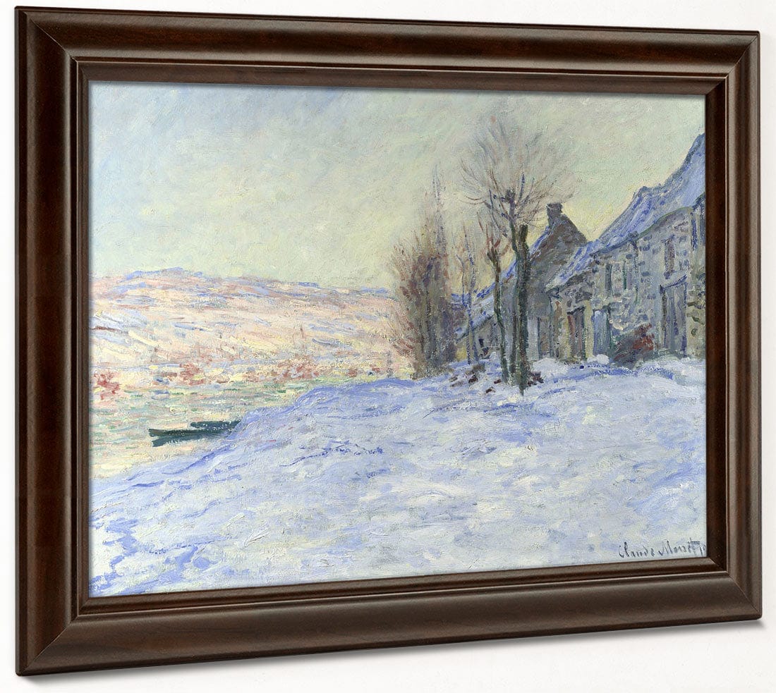 Lavacourt Under Snow By Claude Monet Phoenix 4x3
