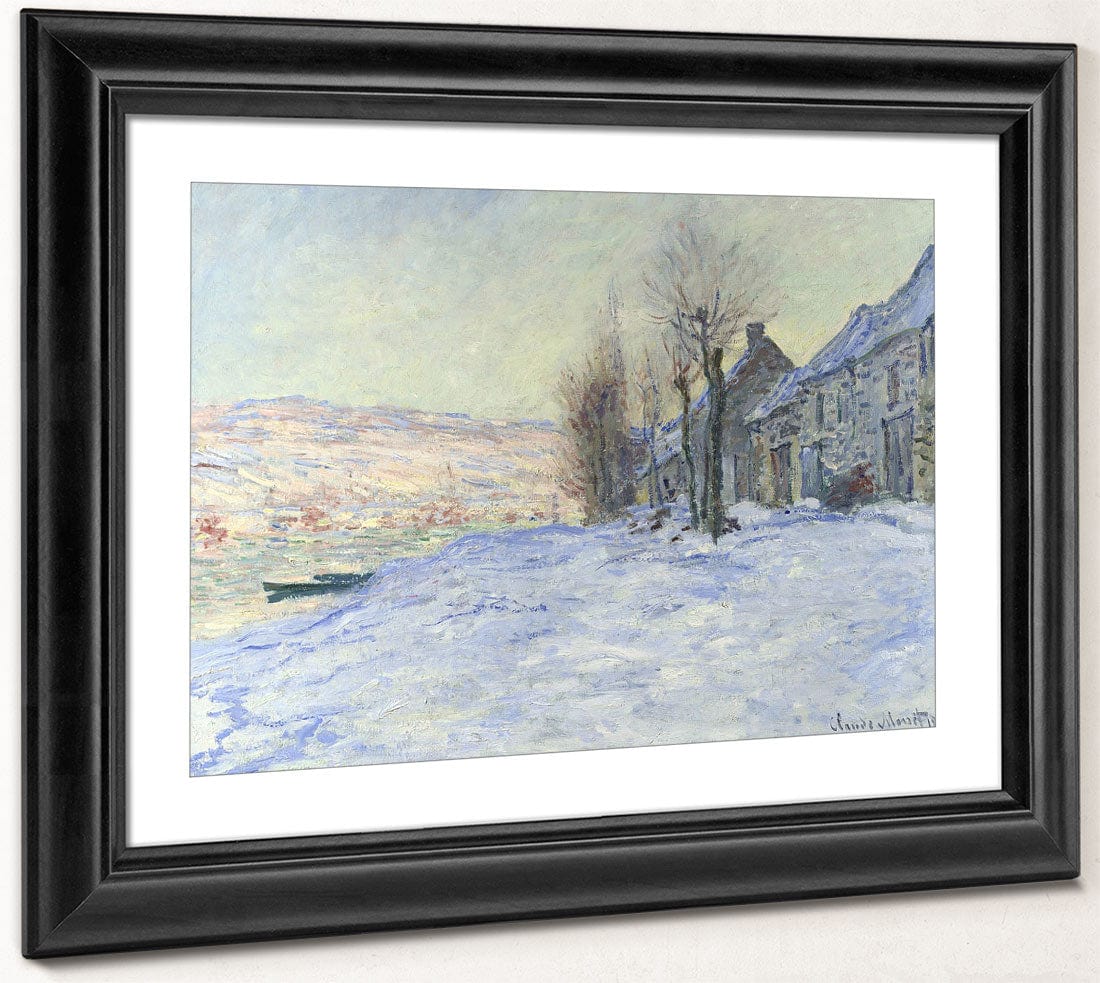 Lavacourt Under Snow By Claude Monet Phoenix 4x3