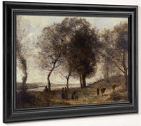 Le Lac (Or Le Chemin Des Vaches) By Jean Baptiste Camille Corot Phoenix 4x3