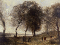 Le Lac (Or Le Chemin Des Vaches) By Jean Baptiste Camille Corot Phoenix 4x3