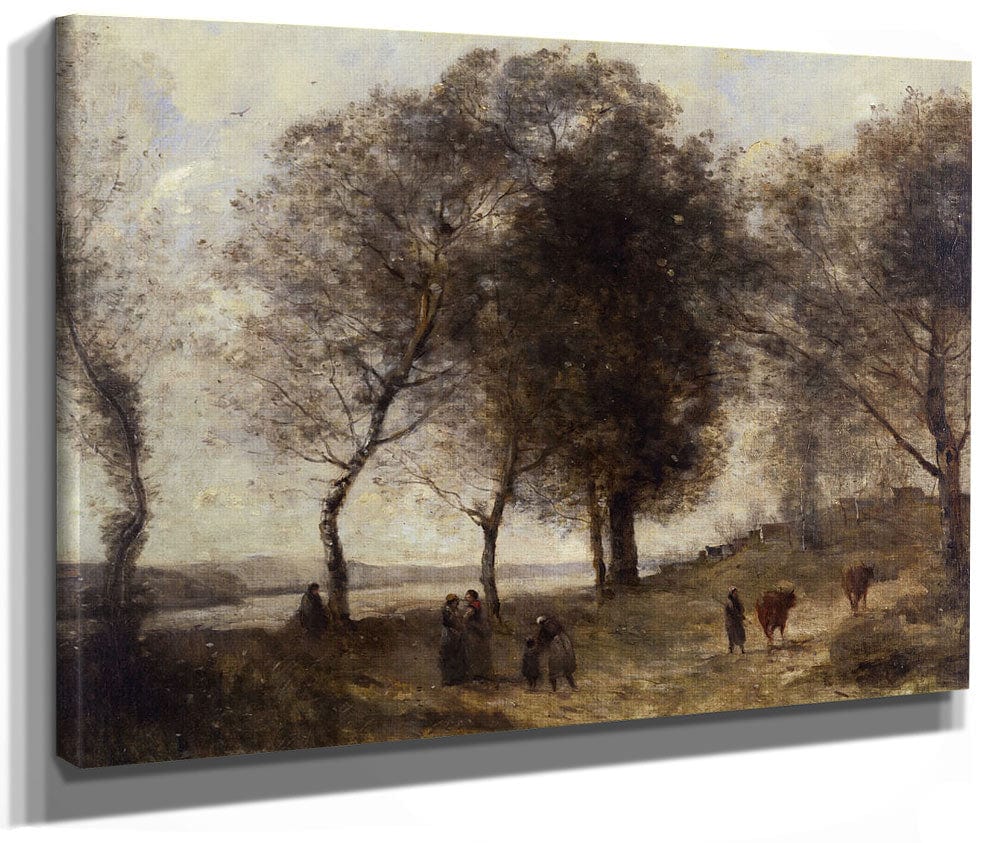 Le Lac (Or Le Chemin Des Vaches) By Jean Baptiste Camille Corot Phoenix 4x3
